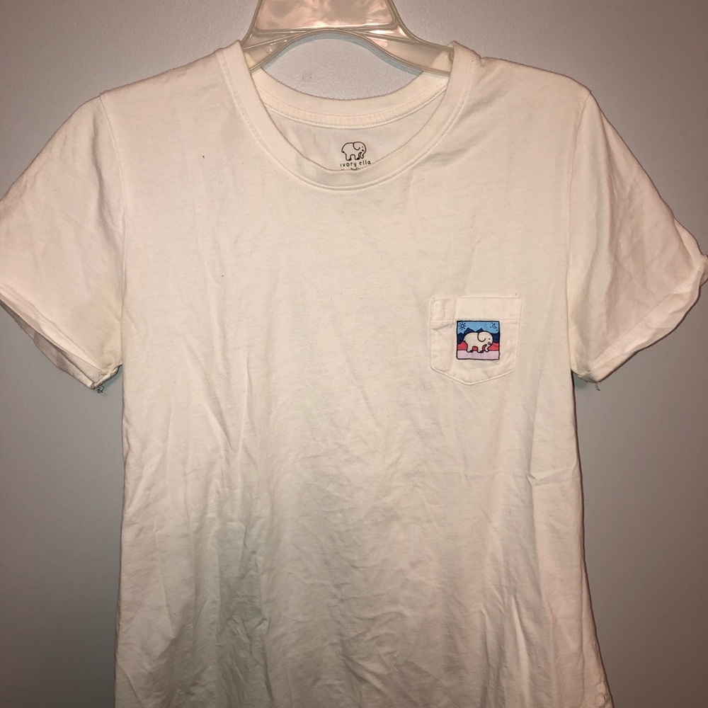 Ivory Ella white short sleeve t shirt